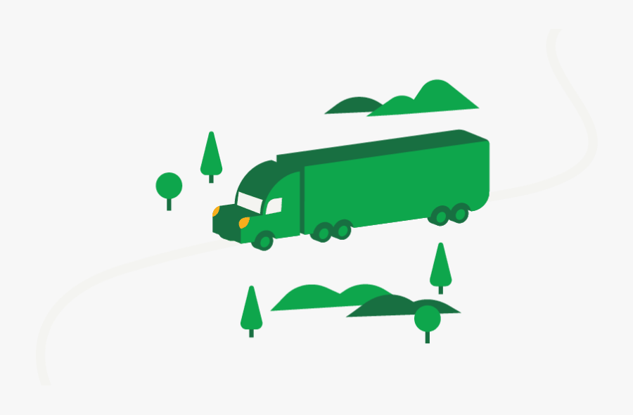 Illustration Of A Mayflower Moving Truck Driving Along - Illustration, Transparent Clipart
