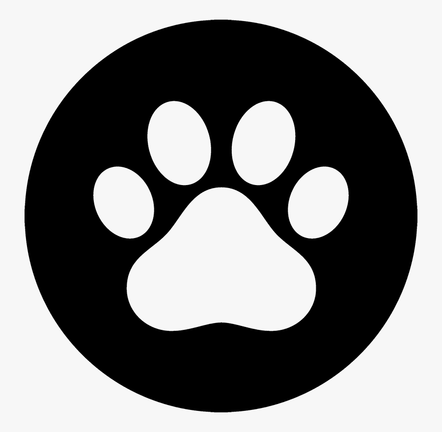 Welcome Sign With A Paw Print, Transparent Clipart