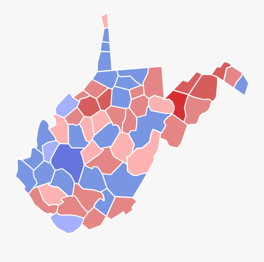 West Virginia Senate Race 2018 Clipart , Png Download - West Virginia Electoral Map 2016, Transparent Clipart