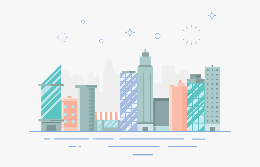 Commercial Building, Transparent Clipart