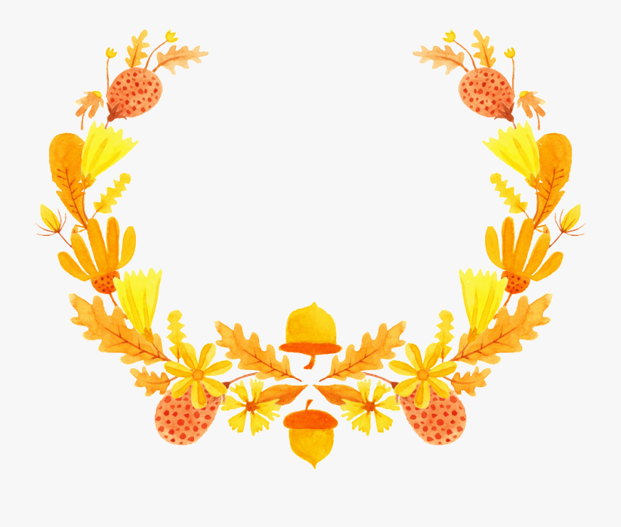 Autumn Garland Transparent Free Buckle Png Clipart, Transparent Clipart