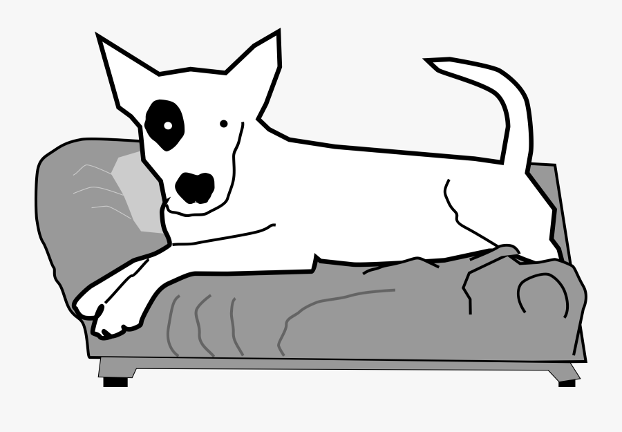 Transparent Scottie Dog Clipart - Dog On Couch Clipart, Transparent Clipart