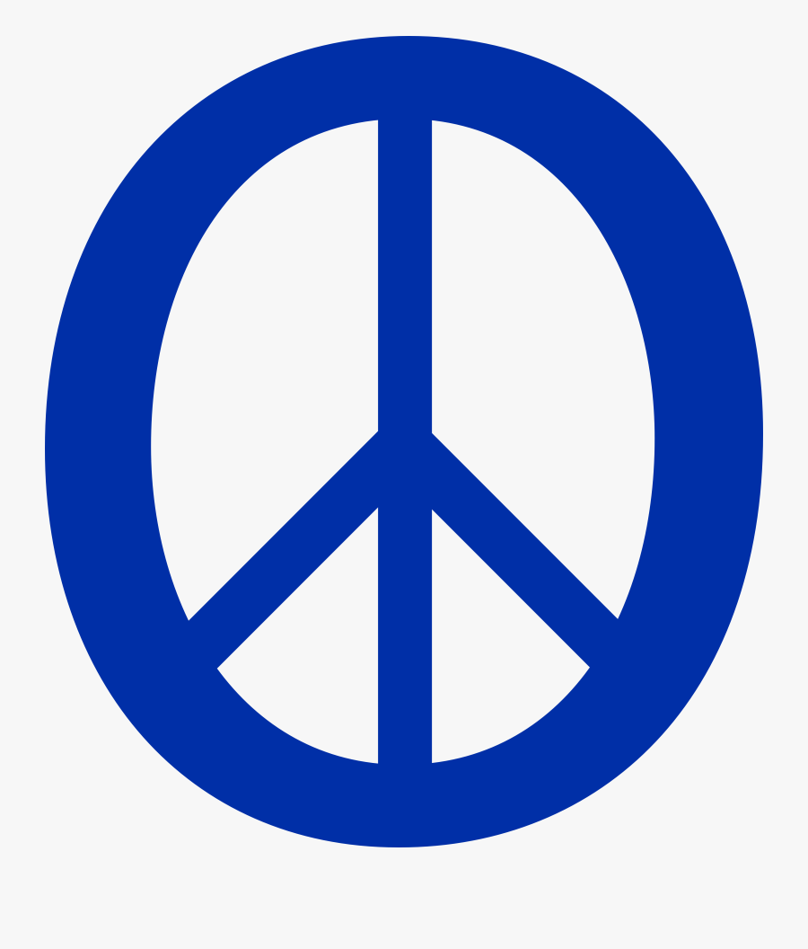 International Klein Blue Peace Symbol 11 Dweeb Peacesymbol - Simbolo Amor Y Paz Png, Transparent Clipart