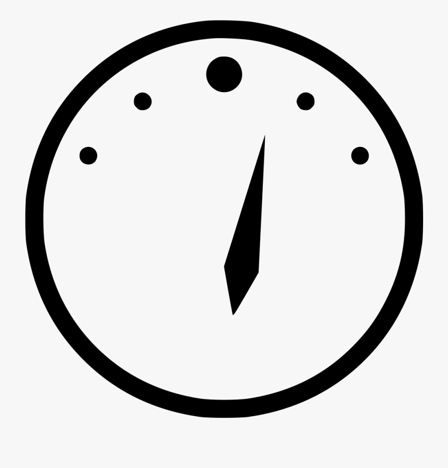 Circle Dashboard Meter Fuel Gauge - Animated Clock Ticking Gif, Transparent Clipart