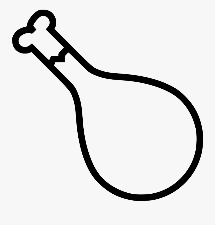 Chicken Breakfast Meal Dinner Fast Comments Clipart - Line Art, Transparent Clipart