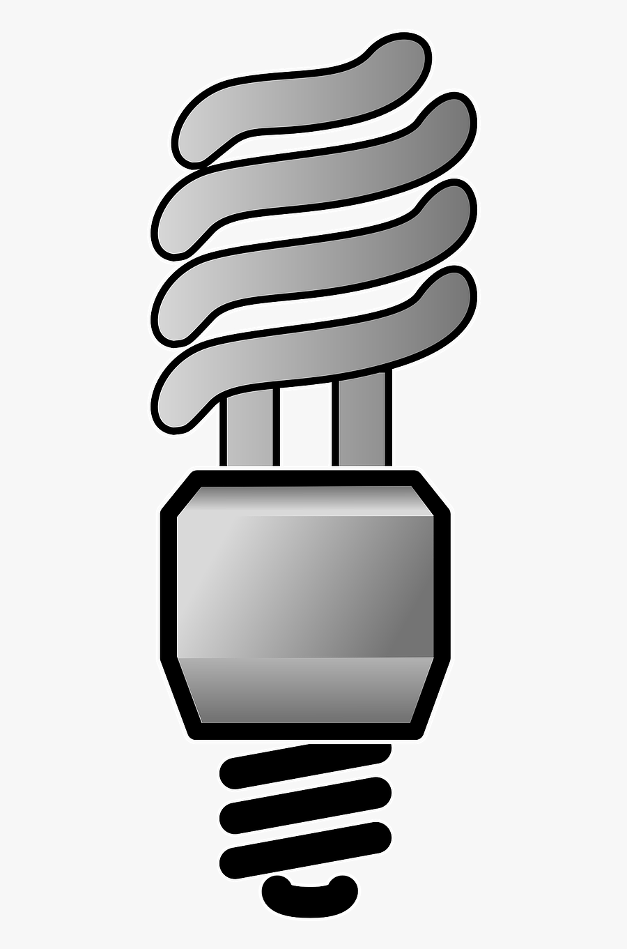 Cfl Lamp Compact Free Photo - Led Bulb Clip Art, Transparent Clipart