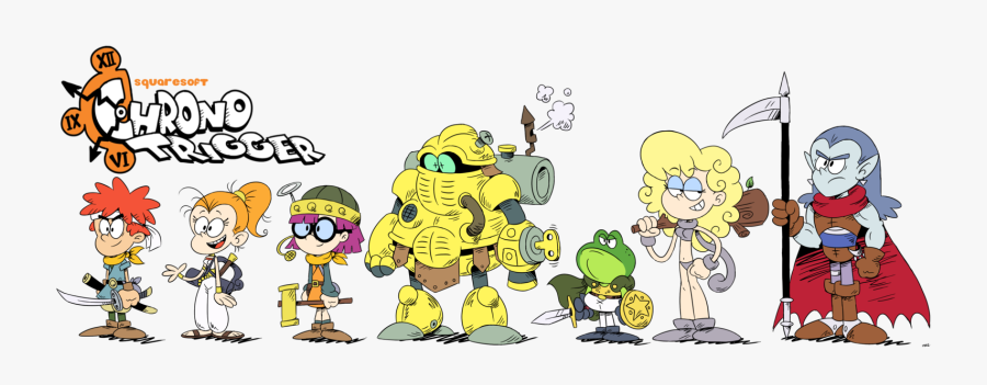 Squaresoft Vi 6 0 0 Chrono Trigger Cartoon Vertebrate - Chrono Trigger Art Style, Transparent Clipart