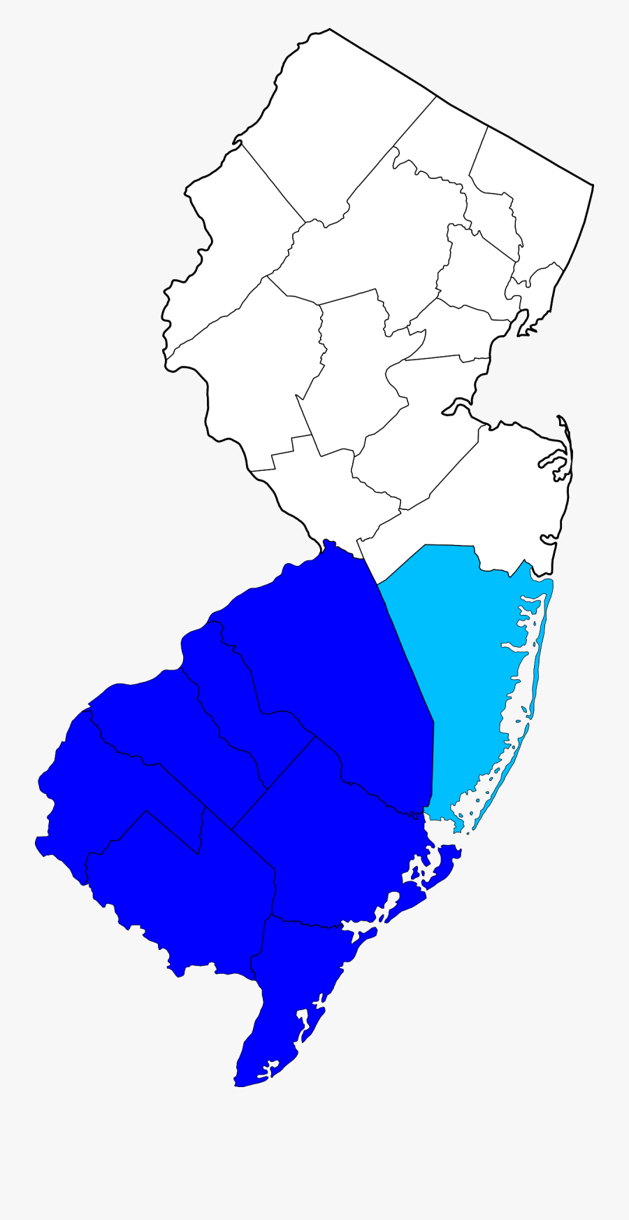 New Jersey Black And White, Transparent Clipart