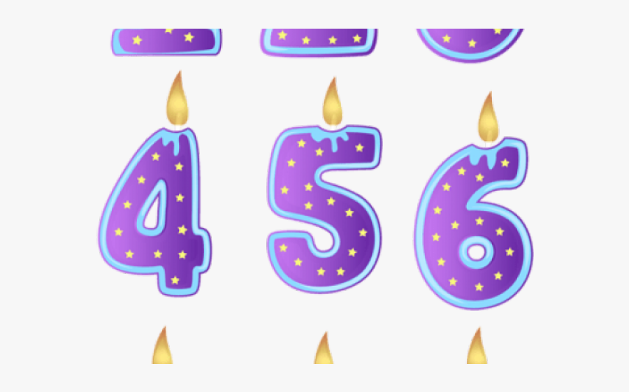Birthday Candles Clipart, Transparent Clipart