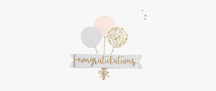 #balloons #gold #white #congratulations #text #freetoedit - Party Favor, Transparent Clipart