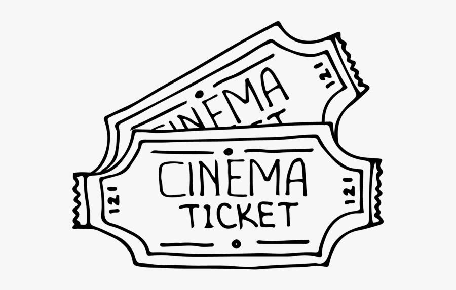 Cinema Set 74 Icons 08 - Ticket Cinéma Drawing Png, Transparent Clipart