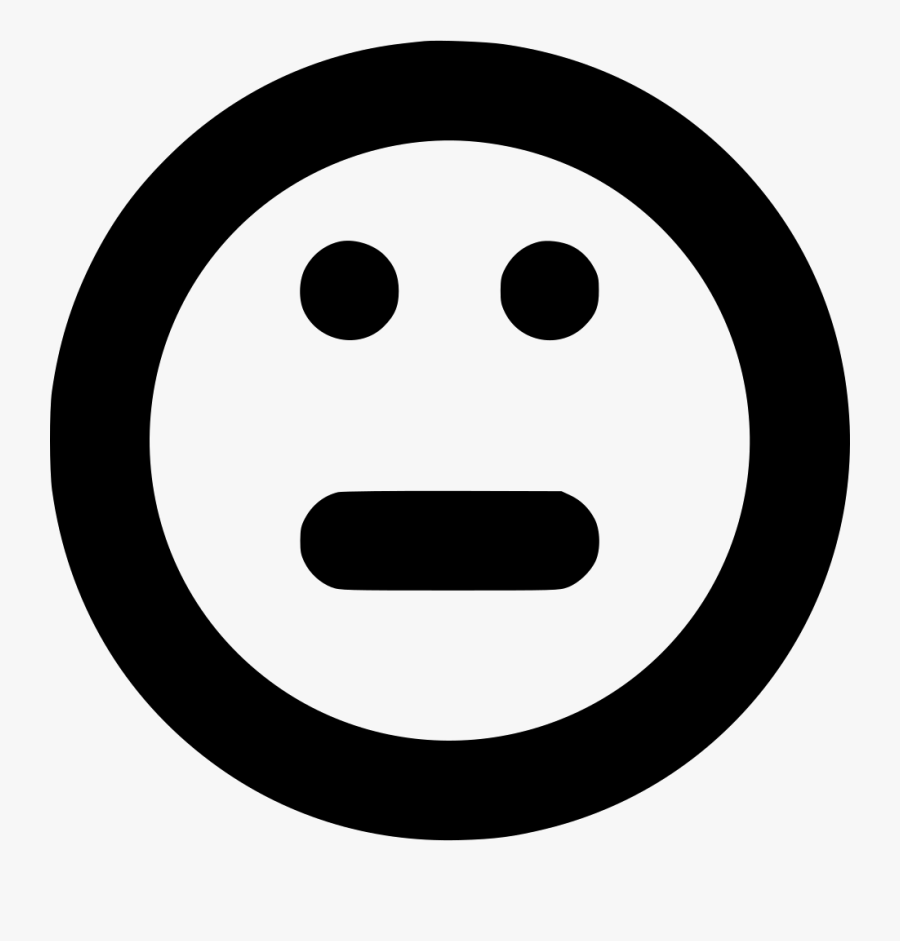 Smile Emotion Emoticon Face Normal Apathetic Indifferent - Icone Point D Interrogation, Transparent Clipart