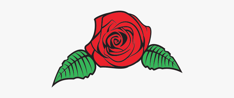 Red Rose Flower - Drawing Rose Clipart, Transparent Clipart