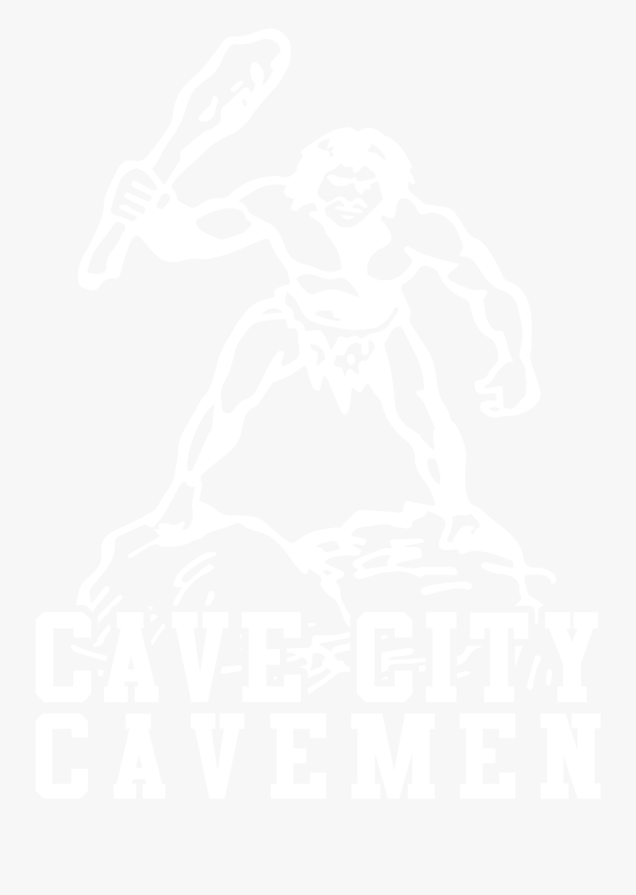 Cave City Cavemen Logo, Transparent Clipart