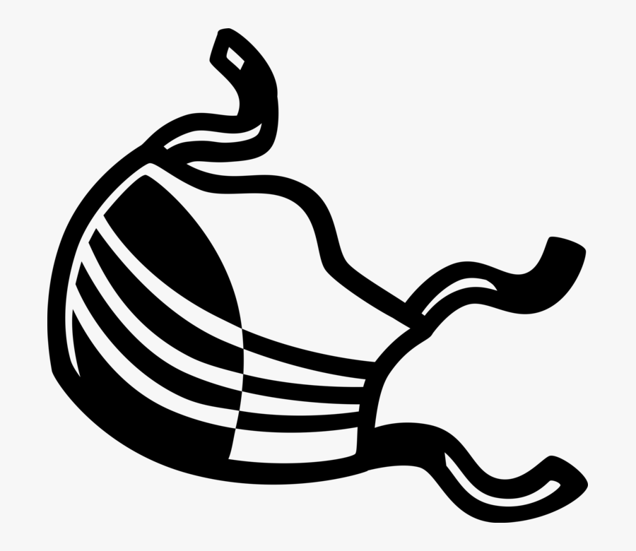 Vector Illustration Of Doctor Or Physician"s Surgical - Transparent Blue Surgical Mask Clipart, Transparent Clipart