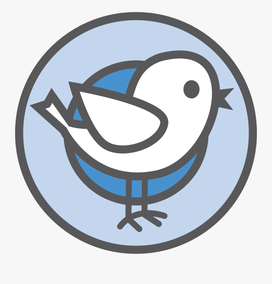 Bird 4c Icon - Circle, Transparent Clipart