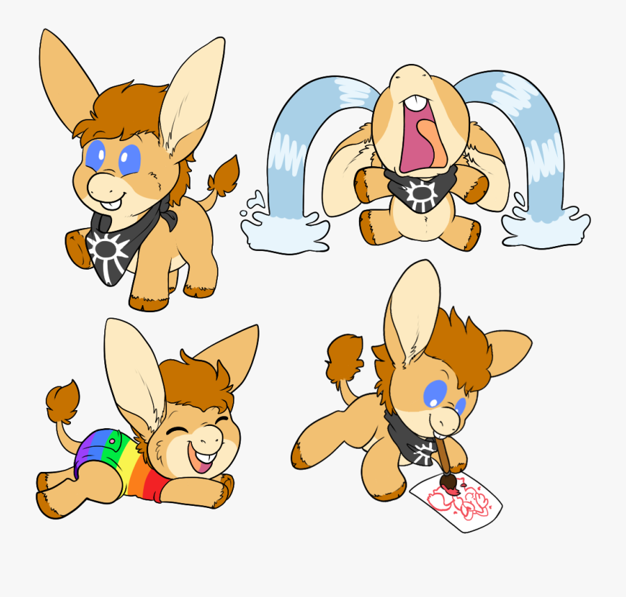 Baby Jackass - Cartoon, Transparent Clipart