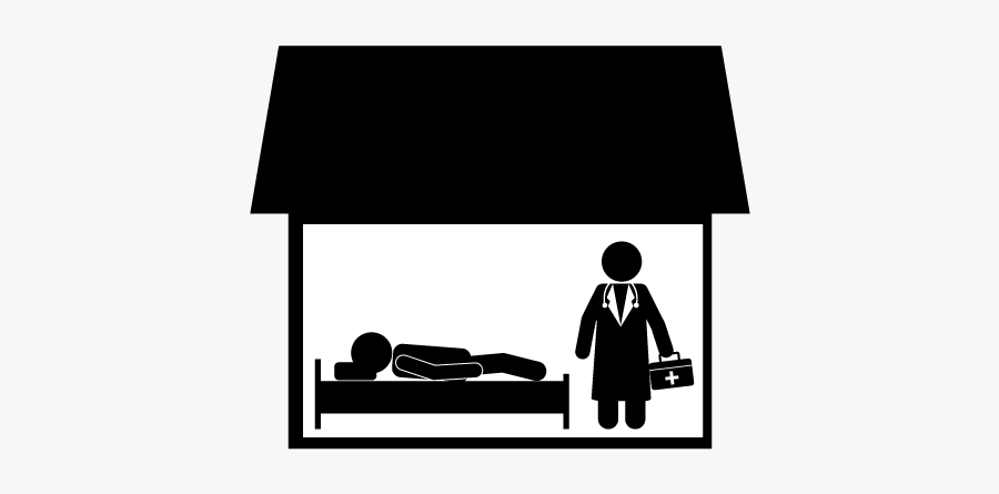 Cartoon Doctor Visit To Home, Transparent Clipart