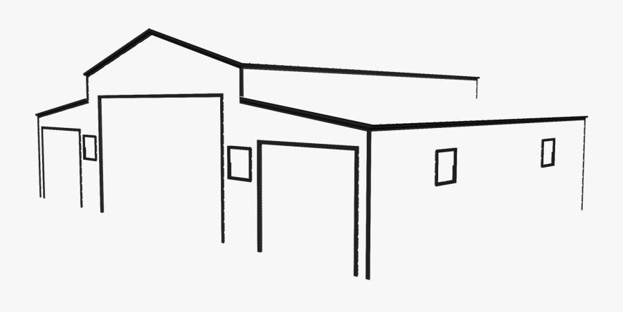 Barn Trim Black - Technical Drawing, Transparent Clipart