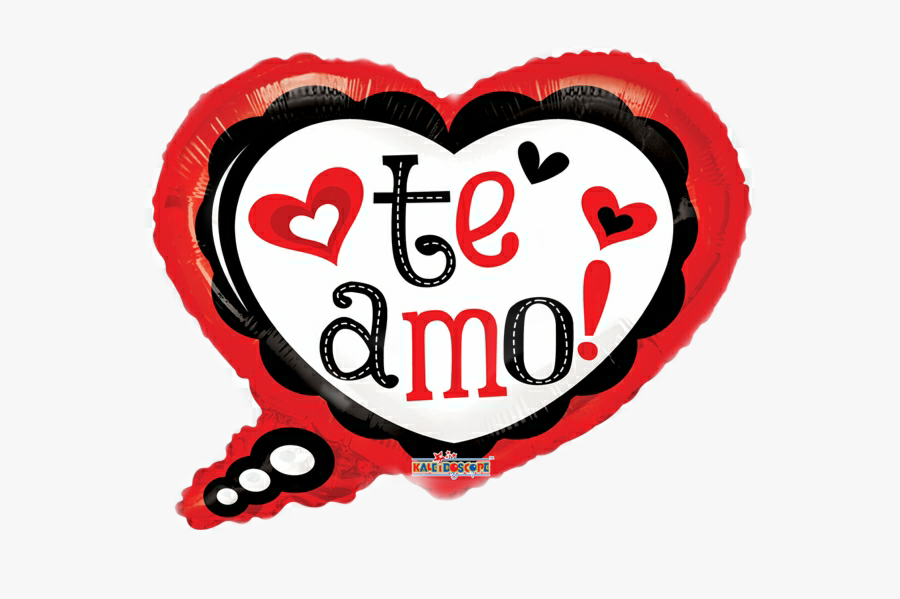 Transparent Te Amo Clipart - Globo Te Amo Corazón Con Moño, Transparent Clipart