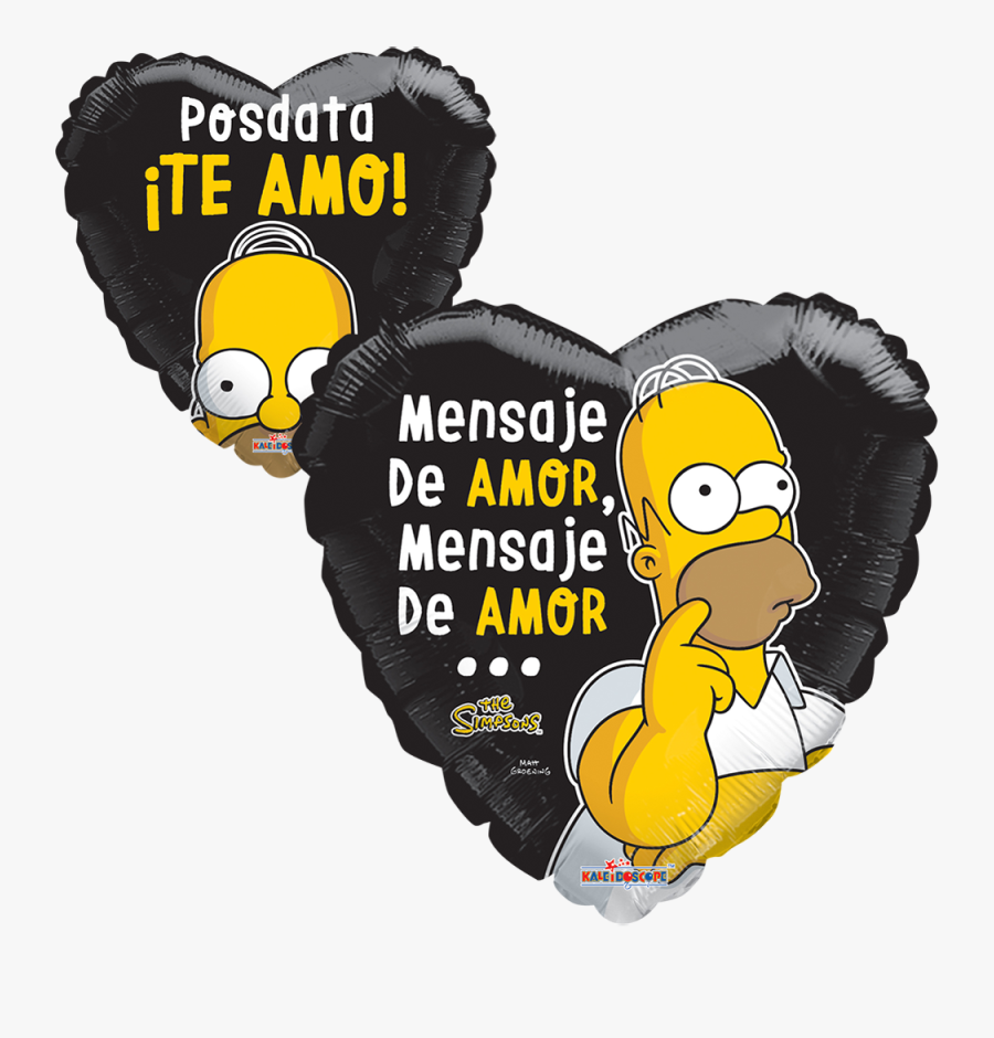 Homero Posdata Te Amo Clipart , Png Download - Cartoon, Transparent Clipart