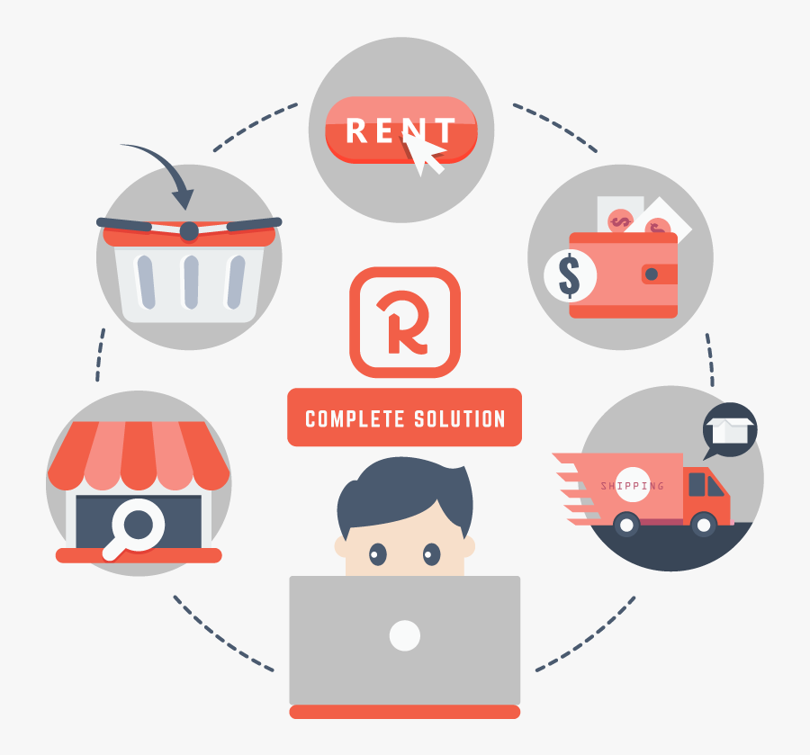 E-commerce, Transparent Clipart