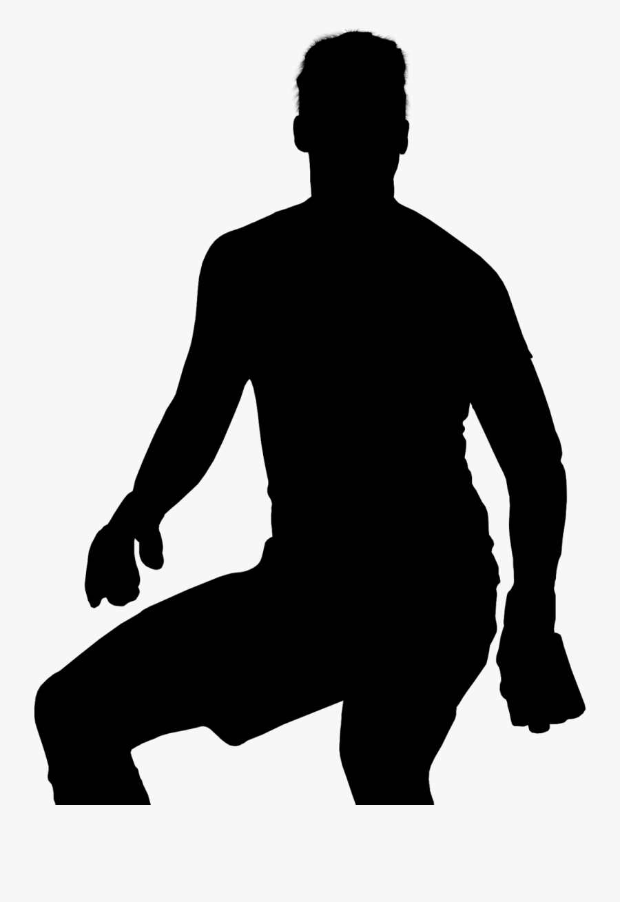 Human Behavior Hip Knee Silhouette - Silhouette, Transparent Clipart