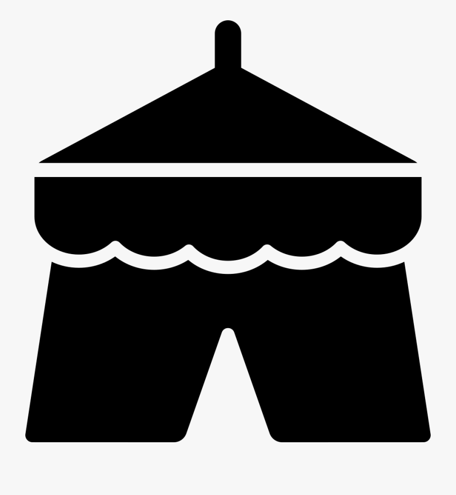 Park Tent Of A Circus - Icono Carpa De Circo, Transparent Clipart