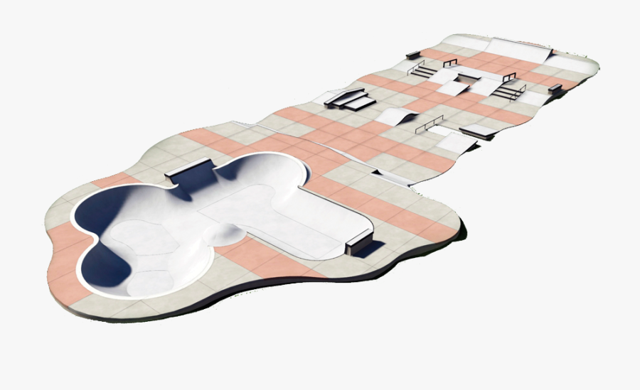 Skate Clipart Skate Park - Berry Lane Skatepark, Transparent Clipart