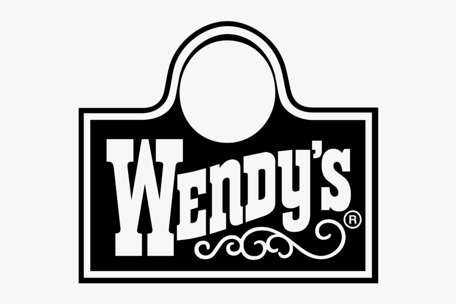 Wendys Logo Black And White, Transparent Clipart
