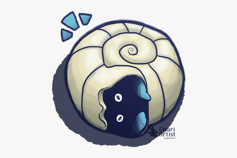 Omanyte Used Withdraw By Chari Artist - Pokemon Withdraw, Transparent Clipart