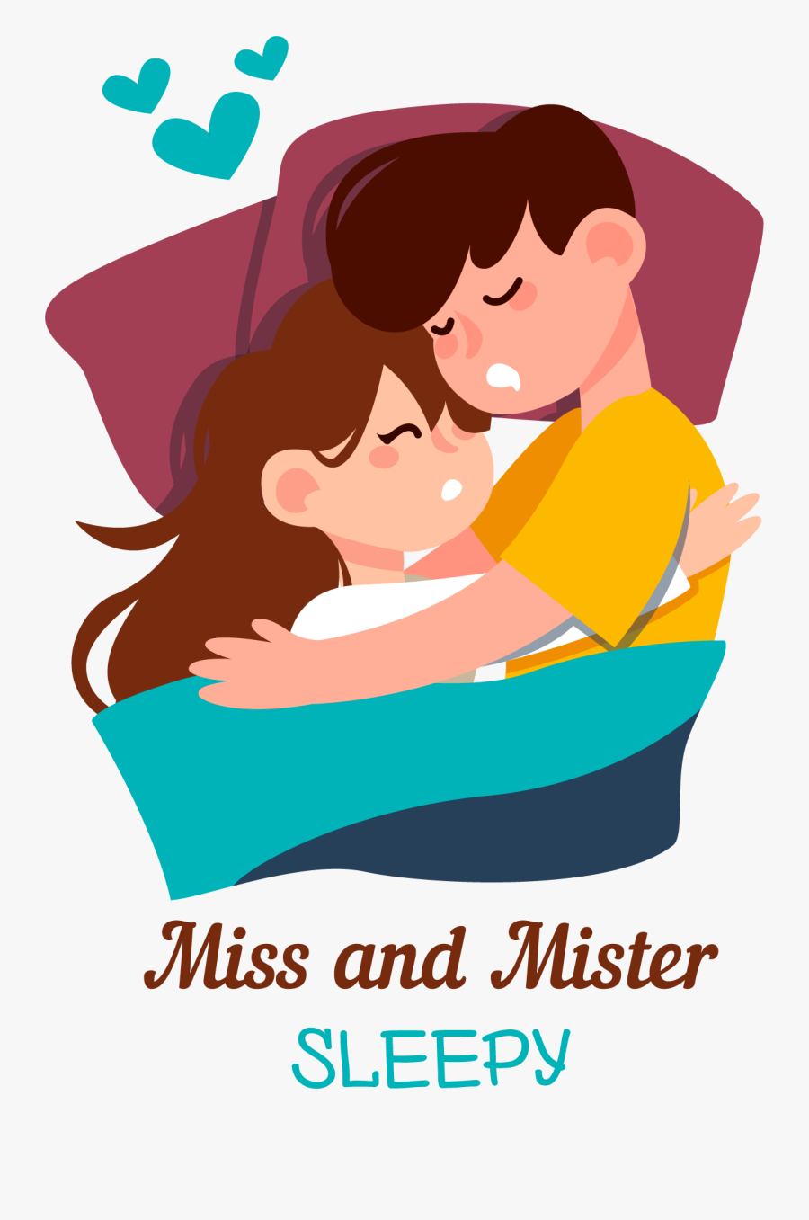 Miss And Mister Sleepy - Valentine's Day, Transparent Clipart