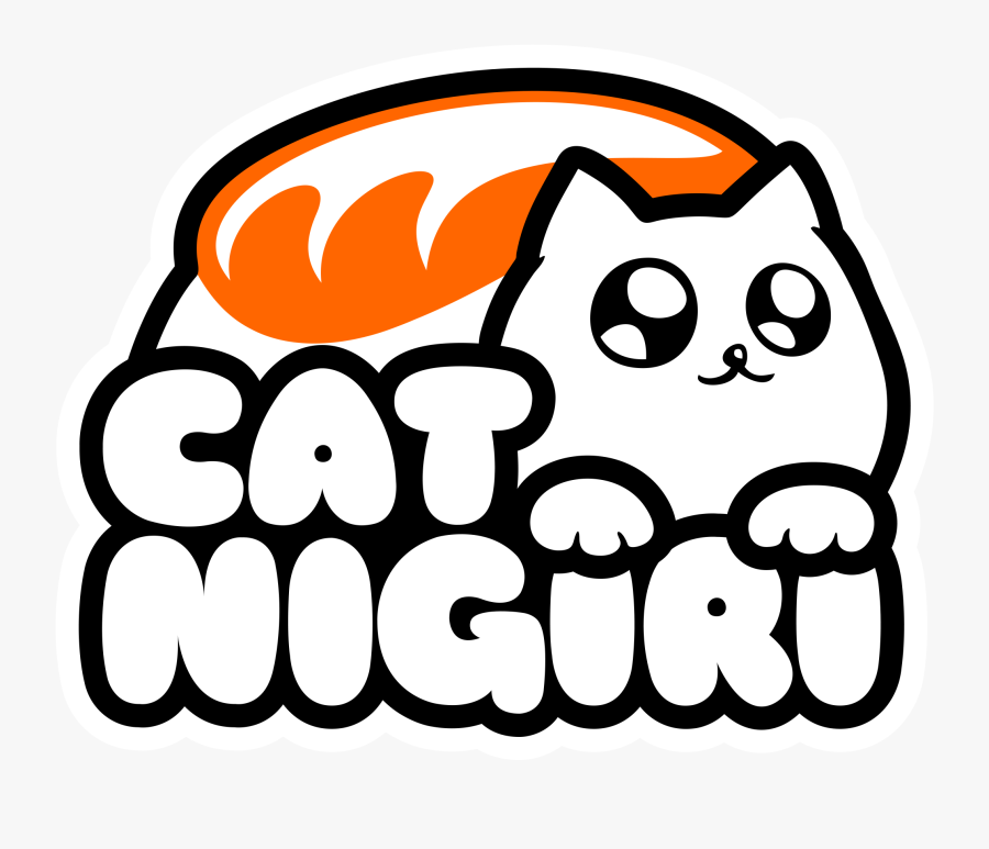 Cat Nigiri, Transparent Clipart