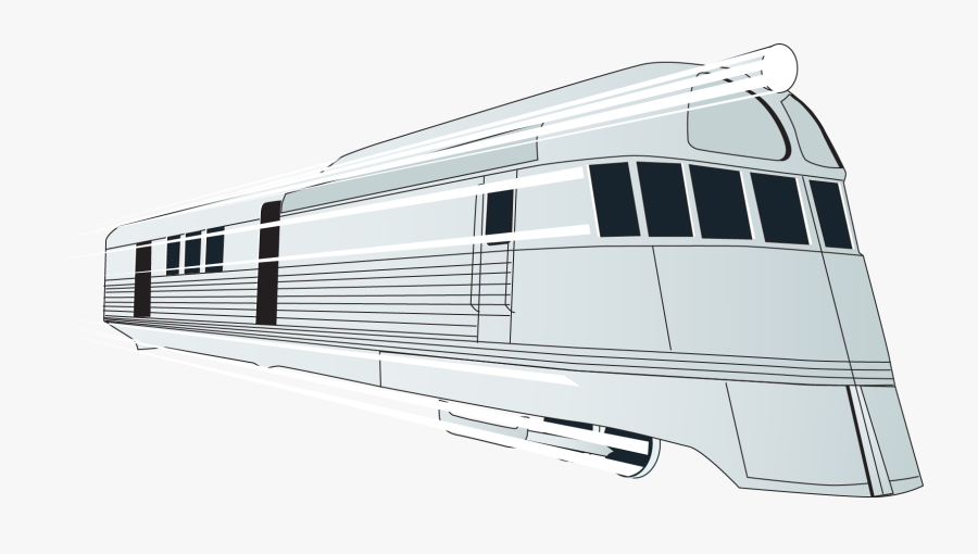 Train Rail Transport Rapid Transit High-speed Rail - Train Silver Clipart, Transparent Clipart