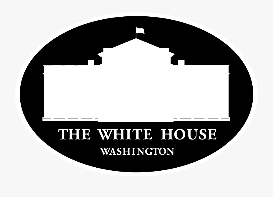 The White House Us Logo Black And White - Circle, Transparent Clipart