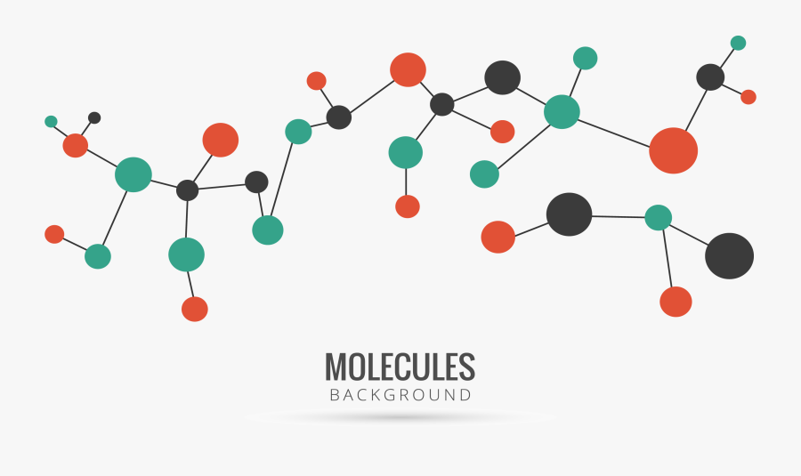 Molecule Dna Euclidean Vector - Molecules Background Png, Transparent Clipart
