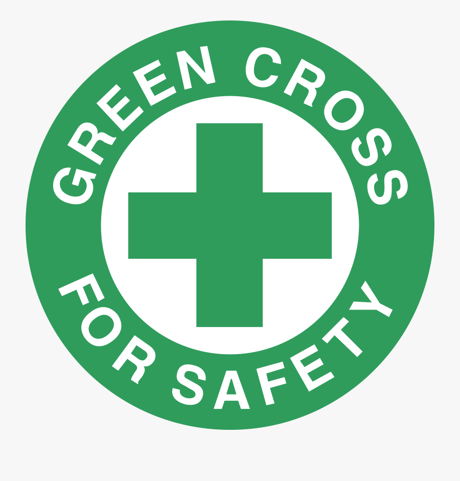 Safety Vector Logo - Green Cross Logo Png, Transparent Clipart