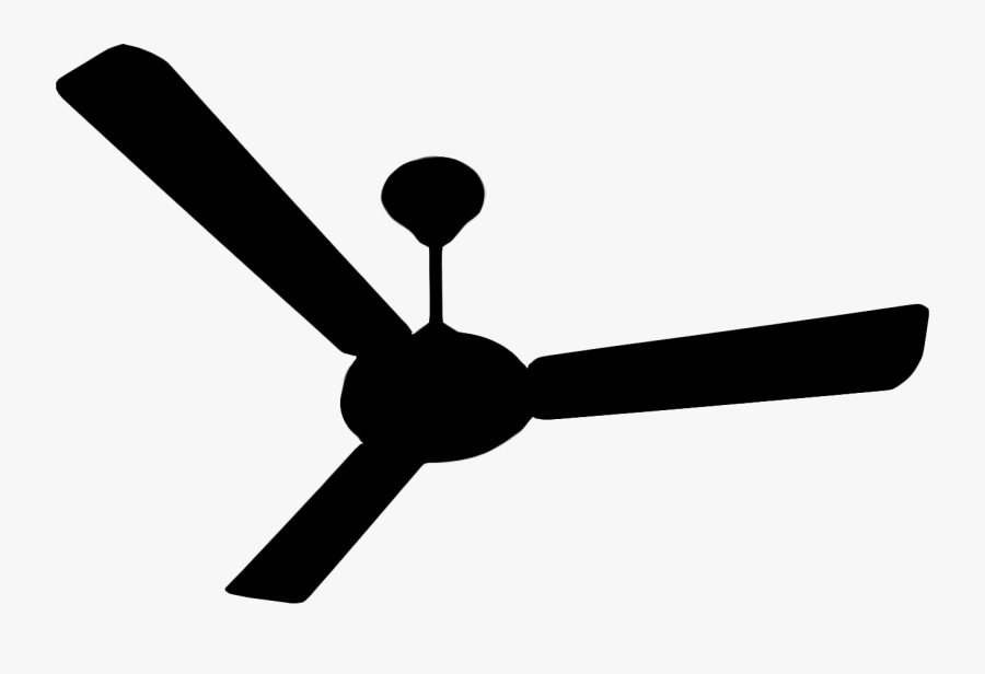 Fan Silhouette - Ceiling Fan Silhouette Png, Transparent Clipart