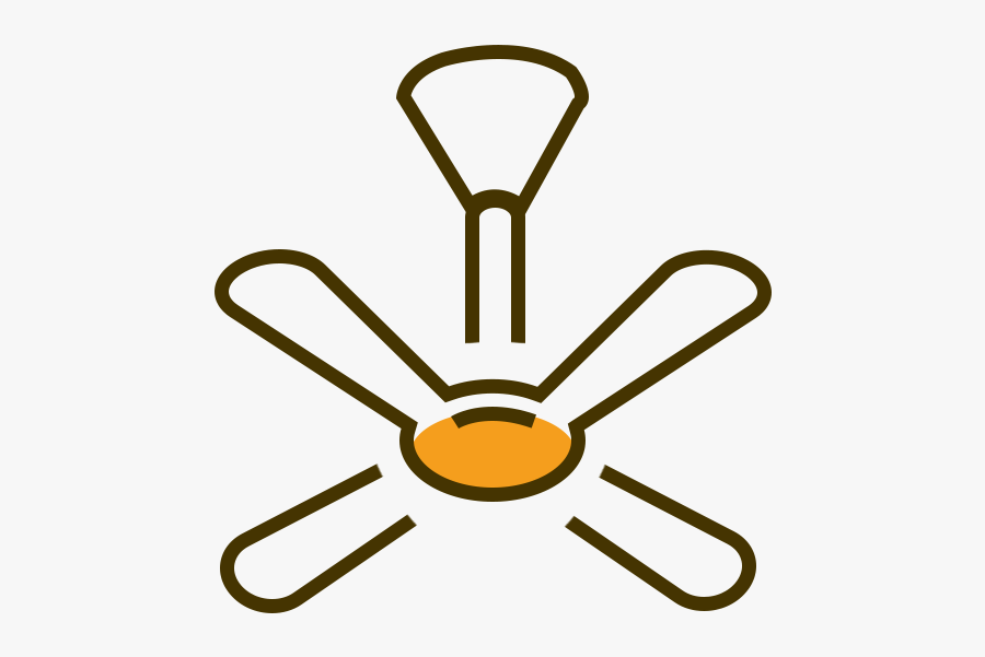 Ceiling Fan Icon, Transparent Clipart