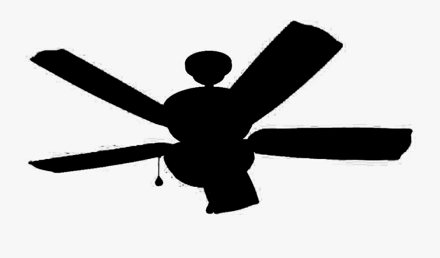 Fan Silhouette - Ceiling Fan Silhouette Png, Transparent Clipart