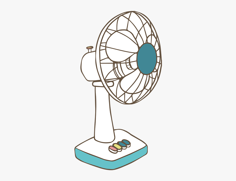 Sketch Of Table Fan, Transparent Clipart