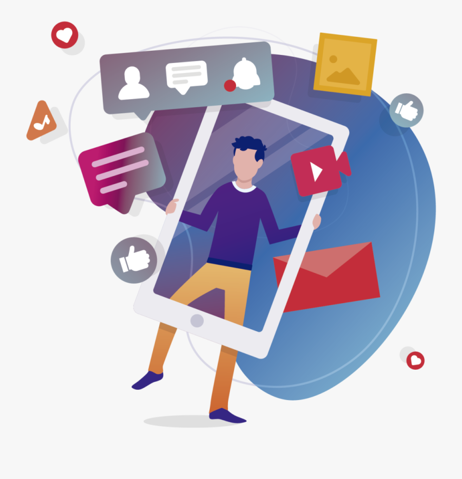 Social Media Ads Png, Transparent Clipart