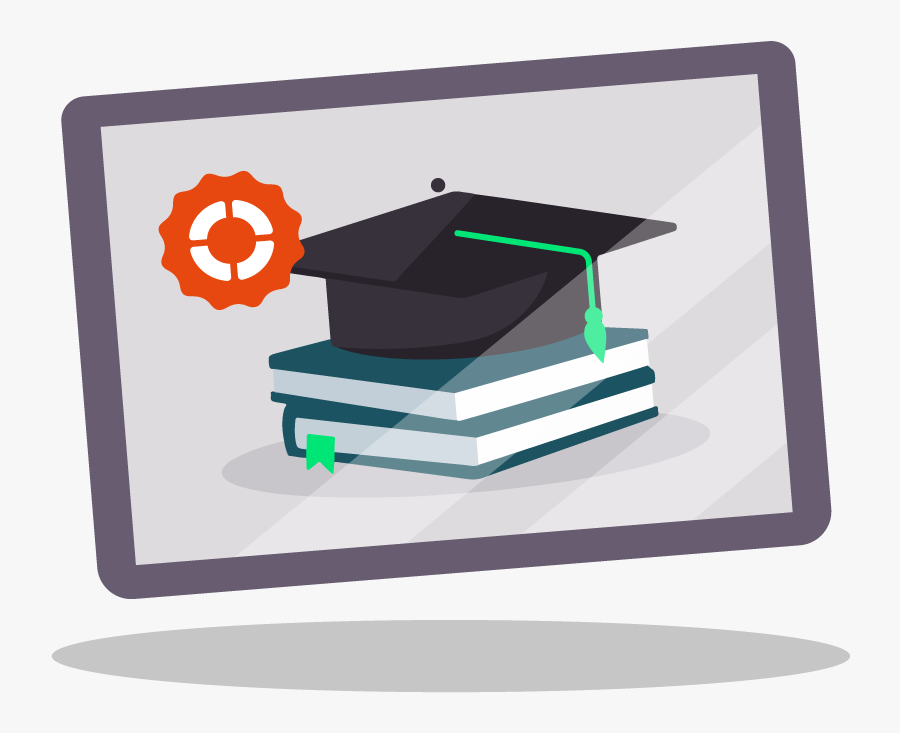 Tablet With Books - Illustration, Transparent Clipart