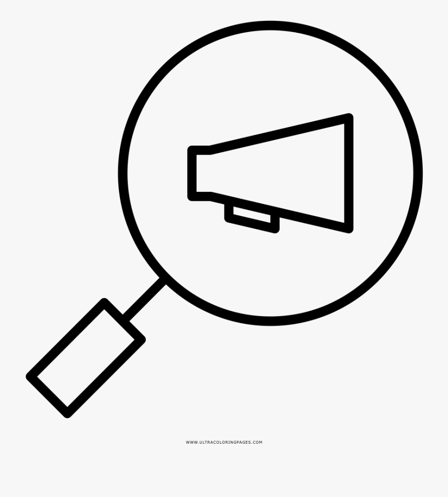 Anuncios De Búsqueda Página Para Colorear - Icon, Transparent Clipart
