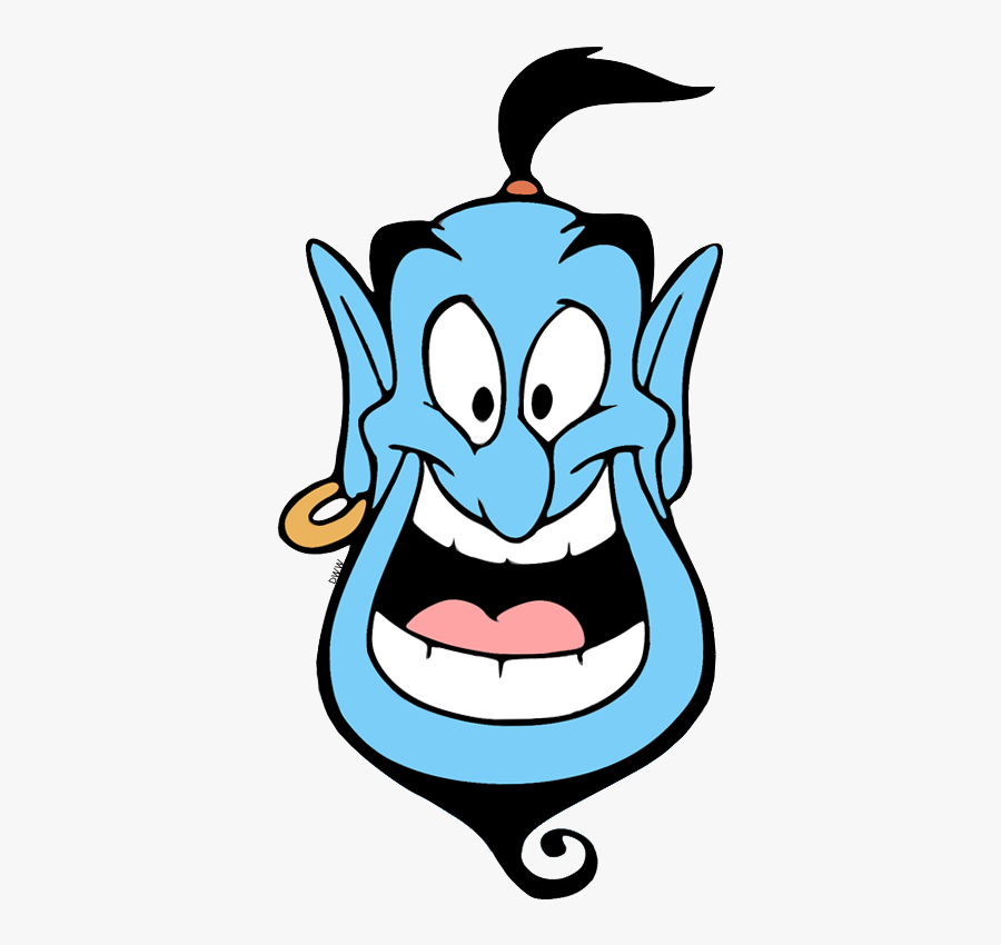 Genie From Aladdin Face, Transparent Clipart