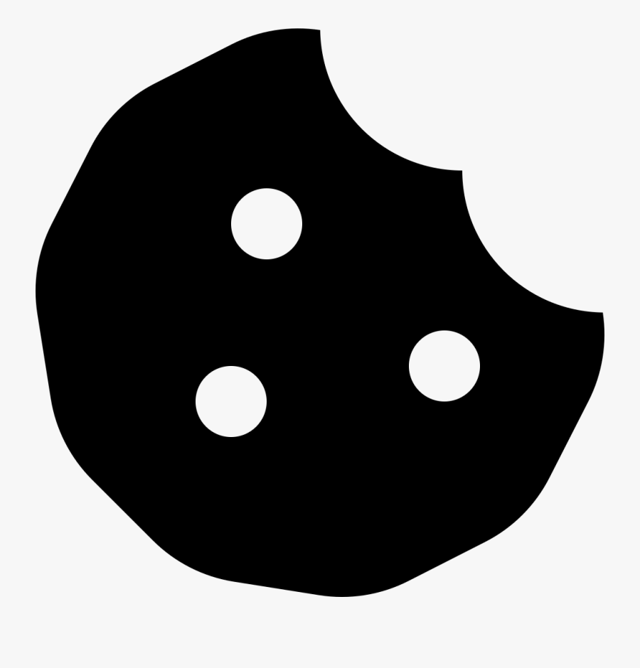 Font Awesome 5 Solid Cookie-bite - Solid Black Cookie Clipart, Transparent Clipart