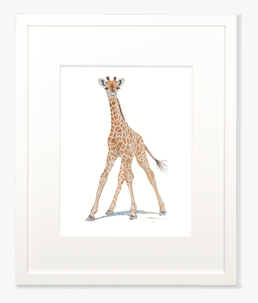 Baby Giraffe Wall Art"
 Class= - Giraffe, Transparent Clipart