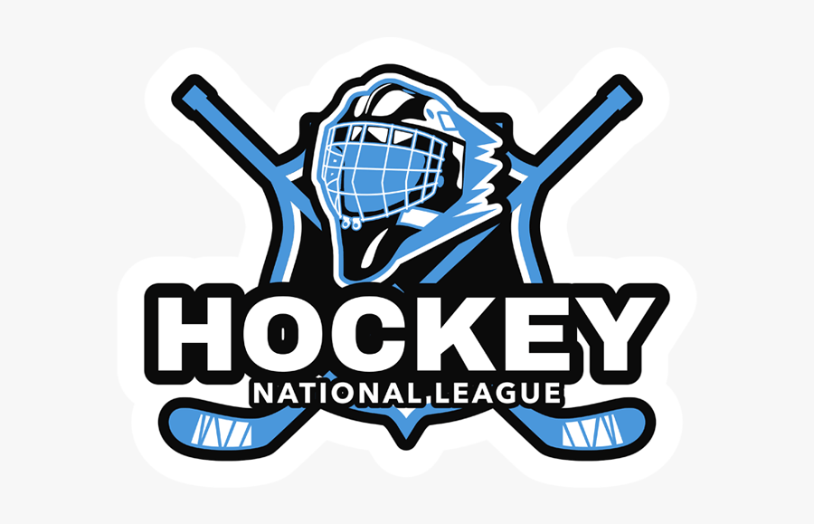 Hockey Logo With Sticks, Transparent Clipart