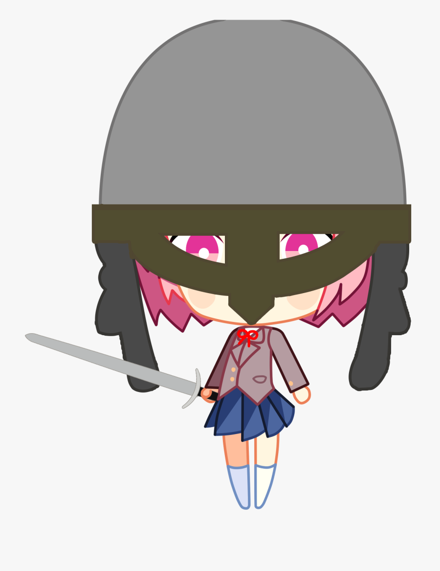 Chibi Natsuki Ddlc Corrupted, Transparent Clipart