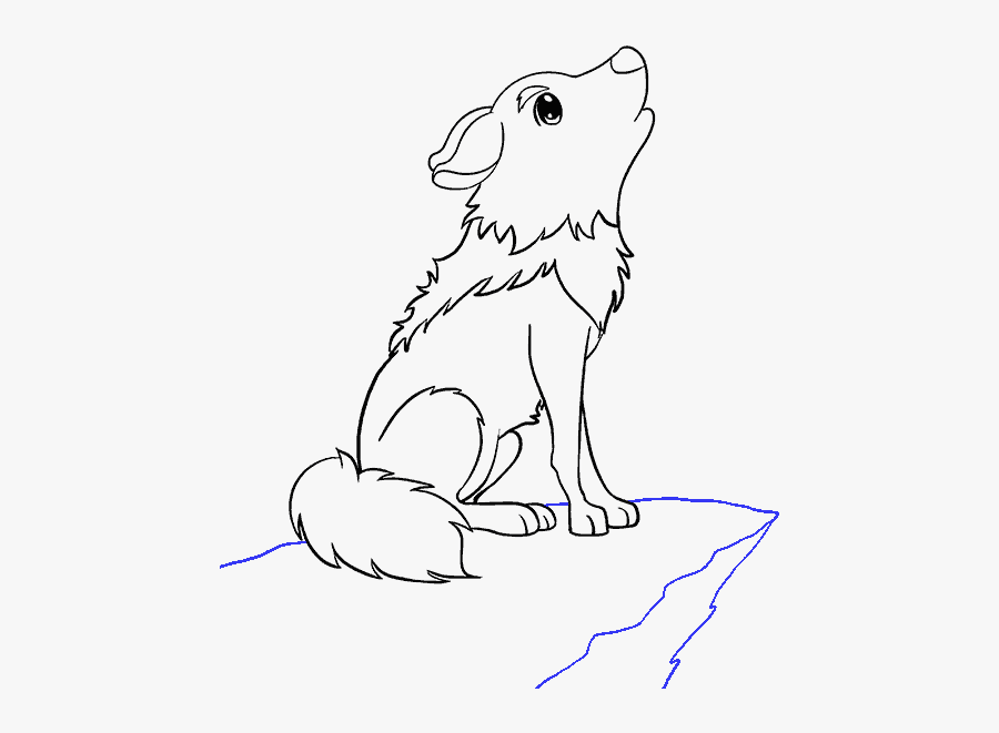 How To Draw Cartoon Wolf - Easy Werewolf Drawing, Transparent Clipart